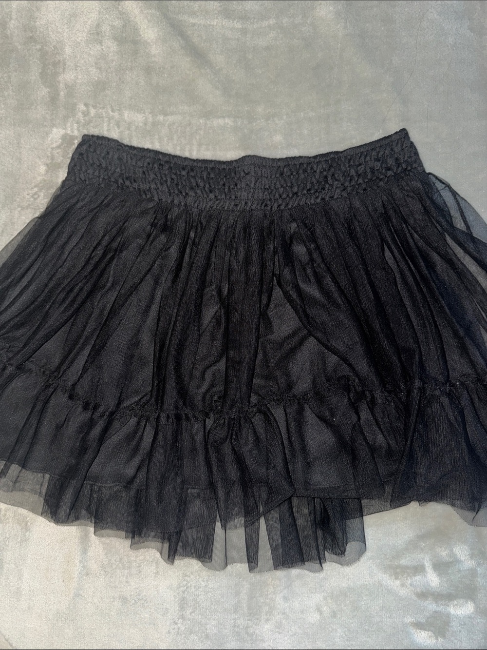 Xhilaration Black Layered Tulle Mini Skirt